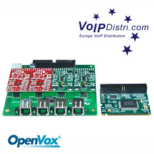 OpenVox A400M FXO/FXS mini-PCI. Bezugsquelle: www.VoIPDistri.com