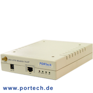 Portech MV-370 is a 1 Port VoIP GSM/CDMA/UMTS Gateway for call termination (VoIP to GSM/CDMA/UMTS ) and origination (GSM/CDMA/UMTS to VoIP). Support Asterisk,Trixbox,SIP Proxy Server,VoipBuster.