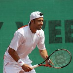 Der frühere Weltranglisten-Vierte Nicolas Kiefer hatte nach 13 Jahren einen schweren sportlichen Einstand beim ostwestfälischen Tennisclub Blau-Weiss Halle, doch es reichte für ihn und dem Club zum Sieg gegen den 1. FC Nürnberg und somit zur Tabellenspitze in der 1. Tennis-Point-Bundesliga. © pr-büro sport presse (HalleWestfalen)