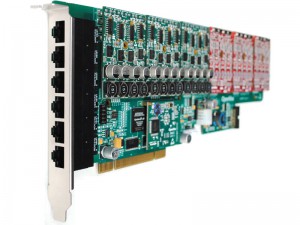 OpenVox AE2410P is a new generation analog card with Octasic Hardware Echo Cancellation Module on board.