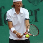Der in dieser Saison erstmals für Blau-Weiss Halle spielende Peter Luczak zeigte gegen den Aachener Spitzenspieler Florian Mayer eine bärenstarke Leistung und trug maßgeblich zum Auswärtssieg bei. © Blau-Weiss Halle