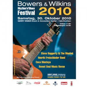 Bowers & Wilkins Rhythm’n’Blues Festival, Samstag, 30. Oktober 2010 im GERRY WEBER Event & Convention Center • Halle/Westfalen