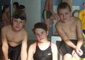 Tom Neugebauer, Lucia Penzel, Jan Zeller (Foto: Schwimmverein Halle)