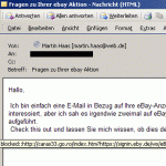 Vorsicht: ebay Pishing Email