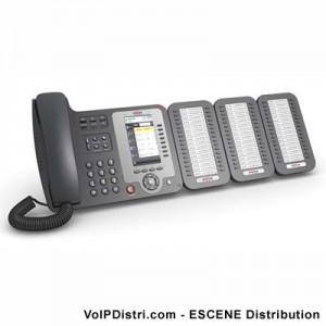 Escene ES620 VoIP Phone allow 6 Expansion Modules up to 192 keys