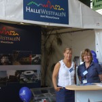 Stadt Halle mit Infostand auf den Gerry Weber Open