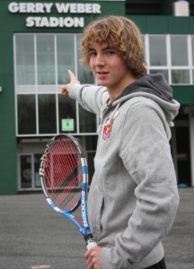 Jan-Lennard Struff hat das GERRY WEBER STADION im Visier: Der 22-Jährige aus Warstein-Suttrop spielt in der ersten Runde der Qualifikation bei den 20. GERRY WEBER OPEN 2012 in HalleWestfalen gegen den US-Amerikaner Alex Kuznetsov. © GERRY WEBER OPEN (HalleWestfalen)