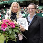 Maike Linhoff als zweimillionster Gast bei den GERRY WEBER OPEN begrüßt