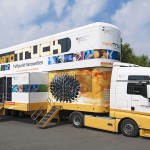 Der nanoTruck des Bundesforschungsministeriums lädt am Kreisgymnasium zur Erkundung der Nanowelten ein