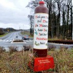 Steinhäger-Flasche auf dem Kreisverkehr: Bürgermeister unterbreitet Kompromissvorschlag