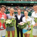 Angelique Kerber und Richard Krajicek gewinnen „Champions Trophy“ gegen Antonia Lottner und Michael Stich vor rund 10.000 Zuschauern