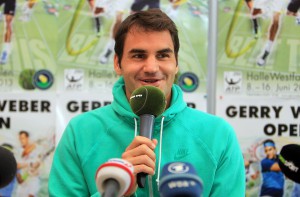 Tennis-Weltstar Roger Federer fühlt sich mit seiner Familie immer sehr wohl in HalleWestfalen und ist voller Motivation für die nächsten Tage, aber auch die nächsten Monate: „Ein Sieg an diesem Ort, der mir viel bedeutet, wäre wunderschön.“ © GERRY WEBER OPEN (HalleWestfalen)