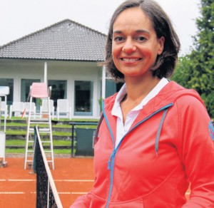 Sportlich: Jasmin Wahl-Schwentker spielt seit über 20 Jahren Tennis. „Die Bewegung und der Teamgeist stehen dabei im Vordergrund“, sagt die Kandidatin der Liberalen. Foto: W. Rudolf