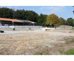 Baustelle vom neuen Naturerlebnisbad Versmold