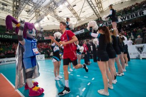 Tom Strohbach, Außenangreifer von Generali Haching, will mit seinem Team wieder ins Pokalfinale einziehen, um vor über 10.000 Zuschauern im GERRY WEBER STADION in HalleWestfalen zu spielen. © Conny Kurth