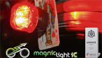 Dieser Dynamo mit Lampe arbeitet ohne Berührung: Das technische Konzept von Magnic Light begeistert Menschen auf der ganzen Welt. Foto HK