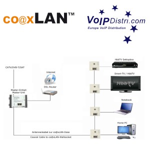 coaxLAN LAN TV Dose