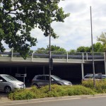 Abrissarbeiten am Parkdeck Gausekampweg